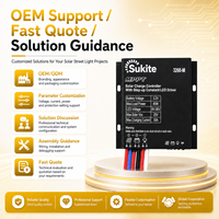 Contrôleur solaire MPPT 3260 3.2V 60W 30A ultra-efficace Sukite, automatique, du crépuscule à l'aube, pour projet d'éclairage routier en milieu rural