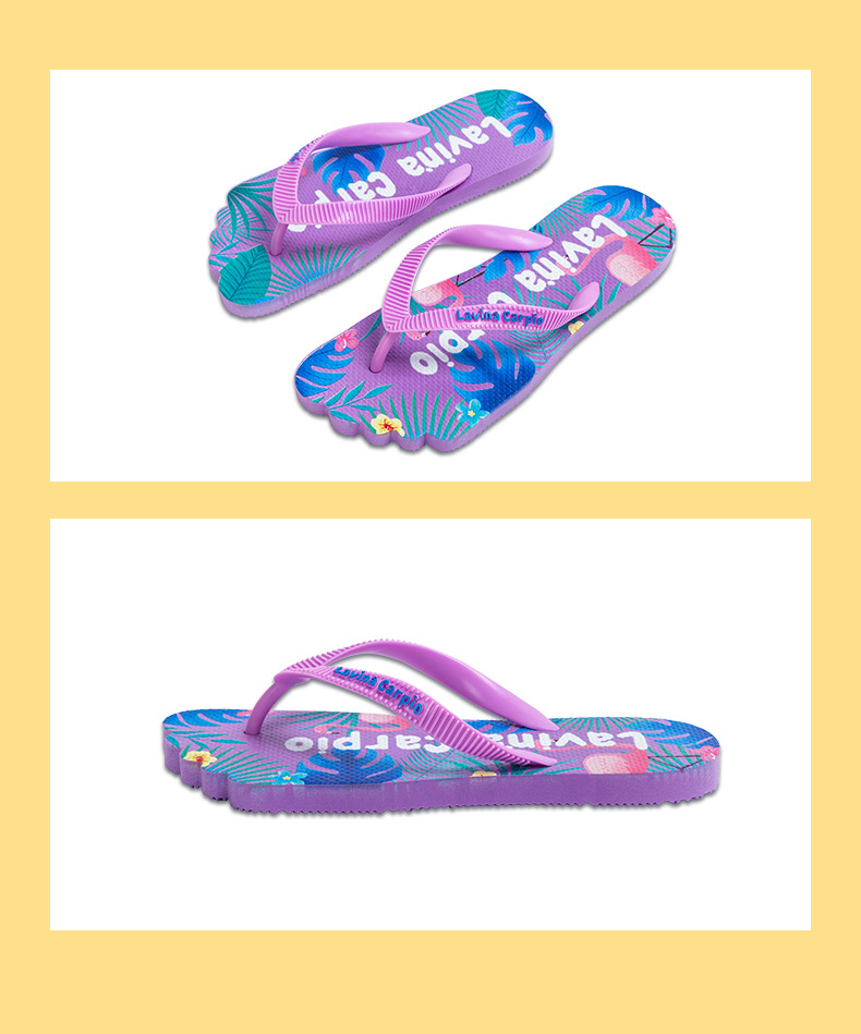 Custom Logo Printing Comfortable Slippers Flip Flop Women Summer Beach Flip Flops
