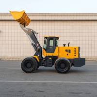 Chargeuse sur pneus diesel compacte avec système d'attache de godet hydraulique pour chargeuse frontale