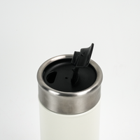 Gobelet isotherme en acier inoxydable à double paroi de 500 ml avec couvercle rabattable anti-fuite, tasse de voyage portable pour le bureau, la voiture, la salle de sport, l'extérieur