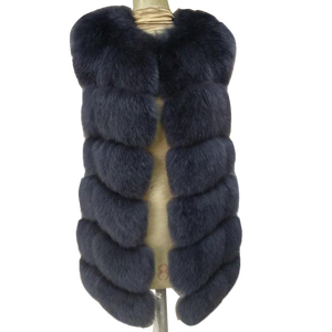 Winter Women Genuine Fox Fur Vest Waistcoat Real Fox Fur <strong>Gilet</strong> for <strong>Girls</strong> - Product Image 2