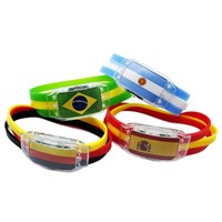 Bracelet lumineux LED 2026 pour supporters, avec design personnalisable et technologie de tension haute fréquence