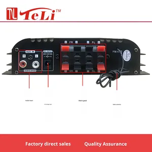 Amplificador <span class=keywords><strong>de</strong></span> Coche <span class=keywords><strong>de</strong></span> 12V y 4 Canales para RV, Mini, con Lector <span class=keywords><strong>de</strong></span> Tarjetas BT-998 Inalámbrico y USB, Radio FM, Material Metálico - Product Image 3
