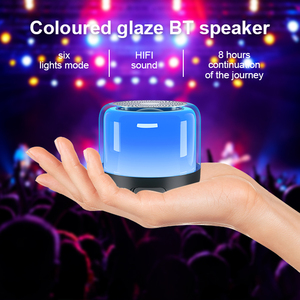 Di động LED ánh sáng âm nhạc Loa đúng không Dây Stereo ngoài trời pin nhựa mini <span class=keywords><strong>bluetooth</strong></span> loa siêu trầm Loa - Product Image 1