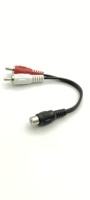 Câble d'extension audio double RCA mâle vers RCA femelle, adaptateur répartiteur RCA pour home cinéma, amplificateur, haut-parleur