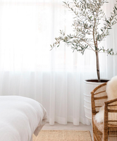 Rideaux Transparents Translucides de Style Simple pour Salon