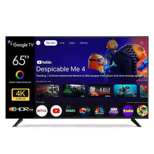 หน้าจอขนาดใหญ่65 "4K HDTV สมาร์ททีวี LED Android OS OS ลำโพงในตัวโหมดเกมปรับแต่งขนาดได้ (75/85") ได้รับการรับรองจาก COC - Product Image 1