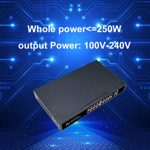 16 cổng kuwfi 7.2Gbps tốc độ cao 250 Wát đầy đủ 1000Mbps PoE Thiết bị chuyển mạch Gigabit PoE chuyển đổi cho sử dụng trong nhà - Product Image 3