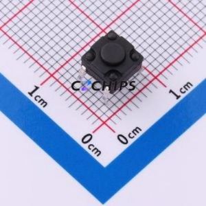 SMG-13-H043A1 Tactile Switch Through hole Component (THT)-4P,6.2x6.2mm Switch Single Pole Single Throw Round Button 2.5N 7.5mm - Product Image 1