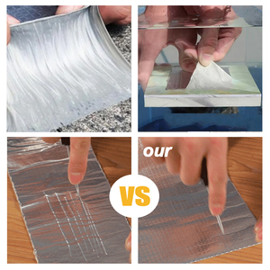 Cinta Adhesiva de Aluminio y <span class=keywords><strong>Butilo</strong></span> ANTI para Reparación de Fugas <span class=keywords><strong>en</strong></span> Techos, Super Adhesiva, de 5cm, 10cm y 20cm de Ancho, Venta al Por Mayor - Product Image 2