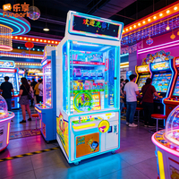 Productos Populares: Máquina de Bolas de la Suerte con Iluminación LED Vibrante, Juego de Arcade Operado con Monedas, Luz de Neón, CE RoHS para Salas de Juegos y Centros Comerciales