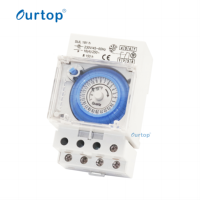 Ourtop programa diario interruptor de tiempo analógico interruptor de temporizador analógico electrónico 16A,4A