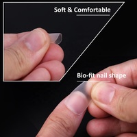 Gelsky-pointes d'ongles en forme De cercueil, courtes et mates, Faux ongles, Prix De Gros, pointes en Gel en forme De cercueil