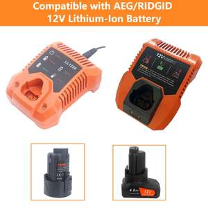 Chargeur mural rapide de remplacement 12V 3A pour batterie lithium-ion <span class=keywords><strong>AEG</strong></span> Ridgid 12V <span class=keywords><strong>L1215</strong></span> L1215P L1215R 3526 R86048 AC82008 - Product Image 5