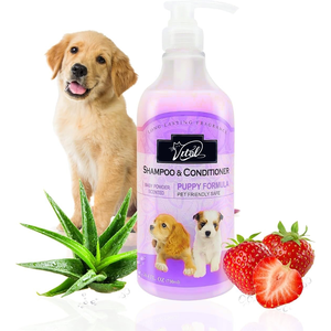 犬シリーズ子犬グルーミングナチュラル犬用シャンプーコンディショナーアロエベラpHバランス保湿感肌用-26.4 ozラグジュアリー - Product Image 5