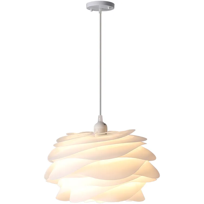Factory Price Wholesale Petal Chandelier Flower Type Lamp Petal Ball Pine Cone Wave Pendent Light For Bedroom Suspended Lighting