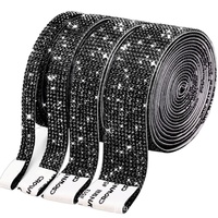 Bandelettes de strass thermocollantes en cristal exquises, de qualité supérieure, pour la fabrication de bijoux DIY, avec strass brillants, vente chaude