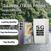 Smartphone 5G 7,3 pouces Android 14 16 Go 1 To LCD 120 Hz Double SIM Téléphone mobile 4G 108 MP