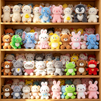 En stock – Peluches mixtes de 8 pouces pour machine à griffes, jouets en peluche doux en gros pour parcs d'attractions et magasins de cadeaux