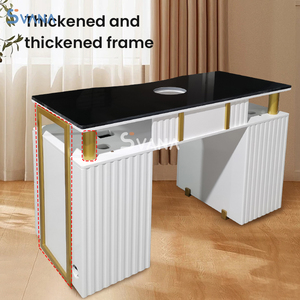 Meubles modernes professionnels de manucure de salon de table d'ongle de salon de beauté avec le collecteur de poussière - Product Image 2