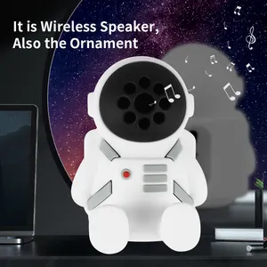 Забавный дизайн портативный держатель телефона космонавта звуковой формы астронавт мини беспроводной синий зуб динамик