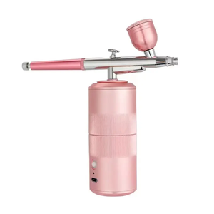 Aérographe en métal Nail Art Tattoo Gun Kit Mini compresseur d'air avec <span class=keywords><strong>injecteur</strong></span> d'oxygène pour les amateurs d'art des ongles et de tatouage - Product Image 4