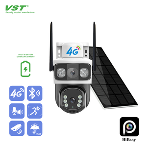 Kamera PTZ Tenaga Surya HiEasy 4G 6MP Tiga Layar Hemat Daya Penyimpanan Data Cloud Deteksi Gerakan Penglihatan Malam Luar Ruangan Terpasang - Product Image 5