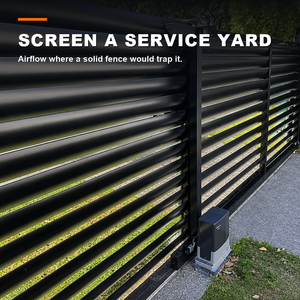 Slimline Aluminum Louver <b>Fence</b> <b>for</b> Narrow Side Passage <b>Privacy</b> <b>Screen</b> — Rust-Free Powder Coated Lightweight Easy Fit Custom Size - Product Image 6