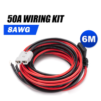 Kit de fil de câble de prise de connecteur robuste 6M 8AWG 50A câble d'extension de batterie de fusible en ligne pour appareils 4x4