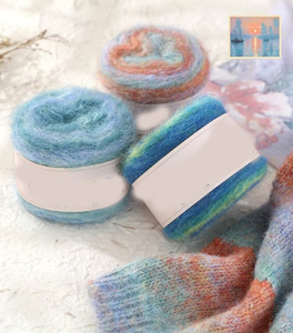 Charmkey Offre Spéciale haute qualité 55% Mohair <span class=keywords><strong>laine</strong></span> fantaisie fil pour <span class=keywords><strong>tricoter</strong></span> - Product Image 4