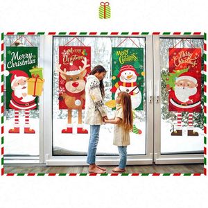 Decoraciones Navideñas con Banderas para Centros Comerciales y Cafeterías, Accesorios Creativos para Colgar Banderas en Escenarios y Adornos Festivos para Puertas y Árboles - Product Image 4