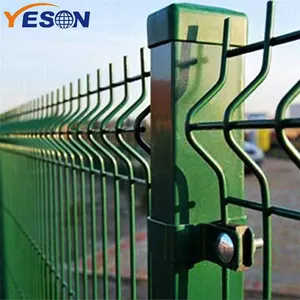 pvc coated 50x200mm high quality 3d bending curved welded wire mesh farm garden fence panel