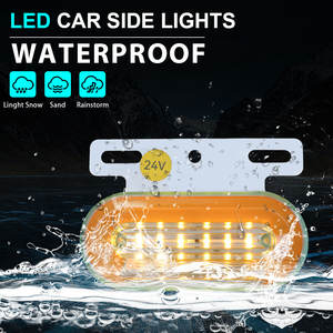 Luz Lateral LED Ámbar de 12V-24V 800LM 8W IP68 Impermeable para Autos, Tractores, Semirremolques y Autobuses, Repuesto Universal - Product Image 3