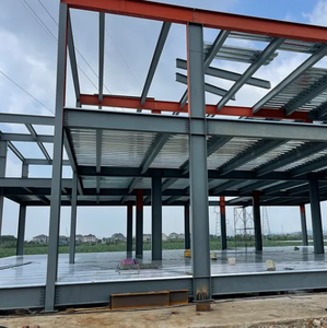 A basso costo luce magazzino prefabbricato struttura in acciaio kit di costruzione con saldatura <span class=keywords><strong>per</strong></span> prefabbricati garage e strutture in acciaio ponti - Product Image 3