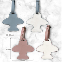 YY PU étiquettes à bagages en cuir pour valises sac étiquette bagages drôle voyage avion étiquette pour voyage valises identifiant