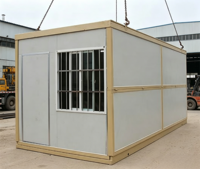 Structure en acier durable, maison modulaire pliable en conteneur de 20 à 40 pieds, luxe pour logement temporaire, directement de l'usine, prix d'usine