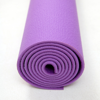 Tapis de yoga de couleur violette de haute qualité de 6mm, tapis de yoga épais imperméable et antidérapant