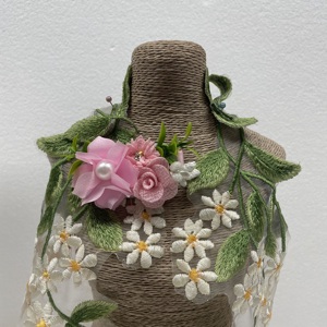 Moda dolce stile <span class=keywords><strong>giardino</strong></span> carino tipo fiore forcina panno 5 pz/set - Product Image 5