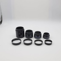 Bocaux en verre noir UV personnalisés avec couvercles en plastique CR, contenants de stockage de 3,5 g, étanches et anti-odeurs, pour compléments alimentaires, herbes et tabac