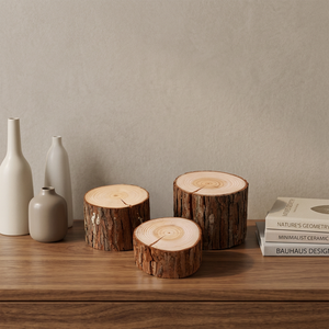 Décoration de bureau sur le thème de la nature morte, ornement paysager en bois de sapin, accessoires de photographie de produits - Product Image 4