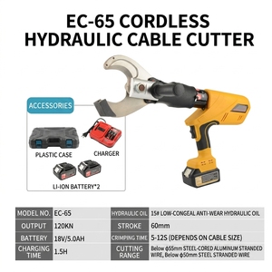 WEINISEN EC-65 Tagliacavi Idraulico Elettrico Senza Fili, Utensile <span class=keywords><strong>a</strong></span> <span class=keywords><strong>Batteria</strong></span> 18V <span class=keywords><strong>per</strong></span> Taglio Cavi, Forbici <span class=keywords><strong>per</strong></span> Cavi Armati fino <span class=keywords><strong>a</strong></span> 55mm - Product Image 4