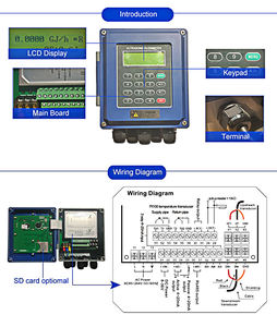 TUF-2000B TS-2 DN32-100mm Vloeibare Flowmeter Wandmontage Type Modbus Ultrasone Waterhoeveelheidmeter - Product Image 2