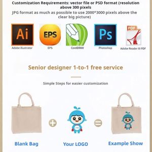 Sacs en toile de coton économiques réutilisables pour courses, artisanat, cadeaux, publicité et promotion - Product Image 2