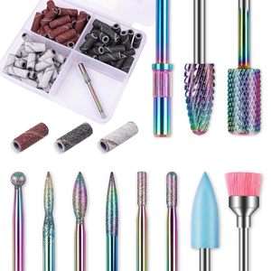 10pcs Carbide <b>Nail</b> Drill Bits Set: Professional Cuticle Bit for Efile <b>Nail</b> Drill with 75pcs Small Sanding Bands - Product Image 5