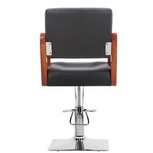Nội thất tiệm làm tóc, tiệm làm đẹp hiện đại bán buôn, ghế tạo mẫu tóc bằng da đen, ghế cắt tóc thủy lực có thể ngả lưng - Product Image 6
