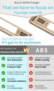 Vente directe d'usine ascenseur de plafond électrique intelligent monté suspendu étendoir à linge mur en métal doré pliant sèche-linge cintre - Product Image 6