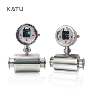 KATUステンレス鋼OEM下水廃水伝導液体流量計デジタル磁気電磁流量計 - Product Image 4