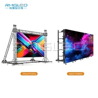 Layar LED Video Wall HD Full Color P2.976 P3.91 P4.81 untuk Sewa Acara, Pemasangan Tanpa Alat, untuk Penggunaan Konser dan Acara Luar Ruangan
