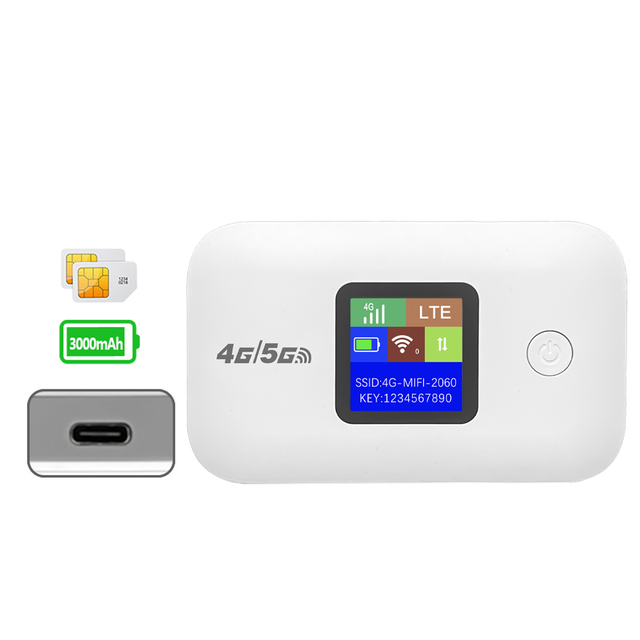 MAX 8 Users Global Equipment Type-C 4G 5G Portable Unlocked Router SIM Card Slot Mini 3000mAh Pocket WiFi 4G Router Mifis Wifi