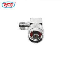 Adaptateur RF d'usine, connecteur mâle de type N vers prise femelle TNC, prise femelle Hembra, angle droit RA 90 degrés, adaptateur coaxial RF en laiton